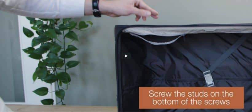 BAGTAG attachment method for soft shell suitcases