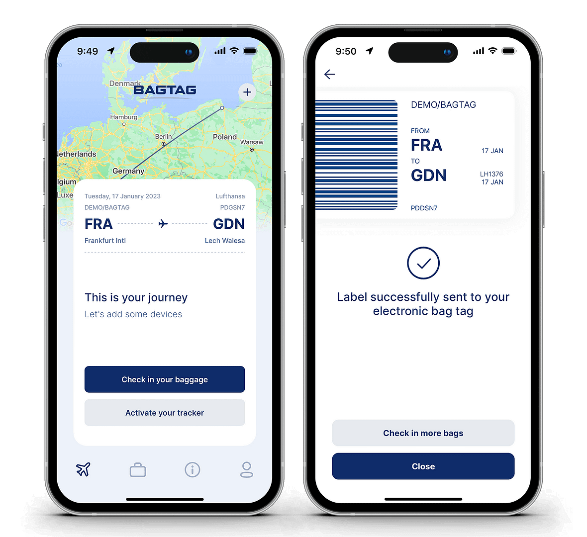 lufthansa frequent traveller baggage tag