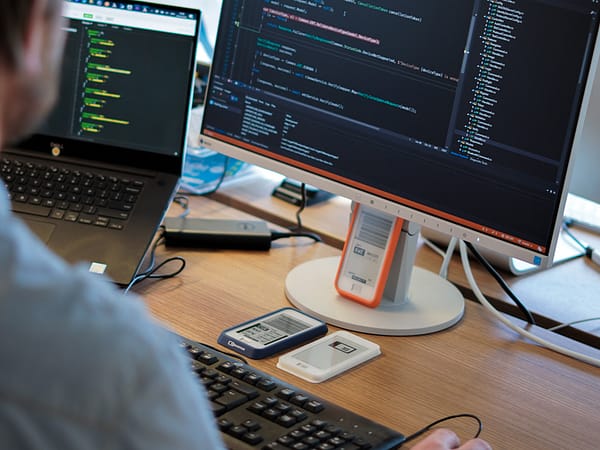 Software developer at work