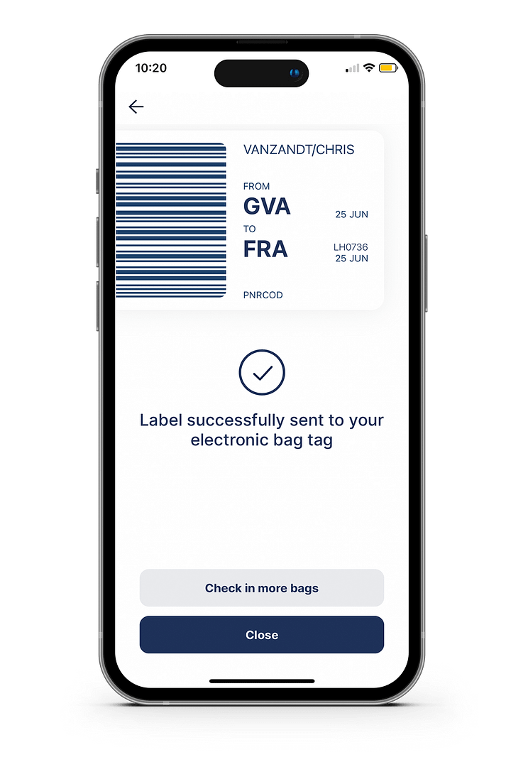 lufthansa frequent traveller baggage tag