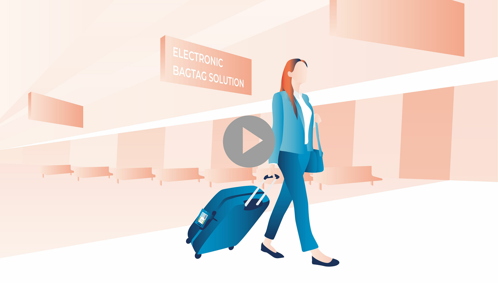 Electronic luggage tag lets travelers check-in bags from home